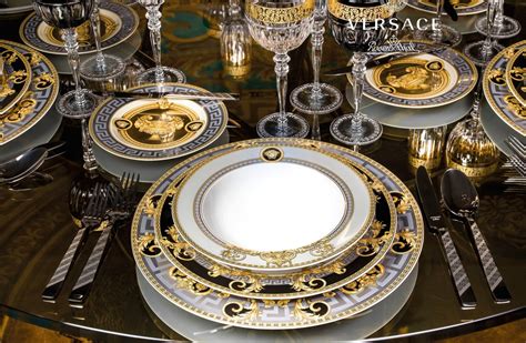 versace italian tableware label.